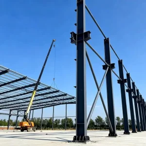 Killed Steel Warehouse Hangar Structure H Beam Column