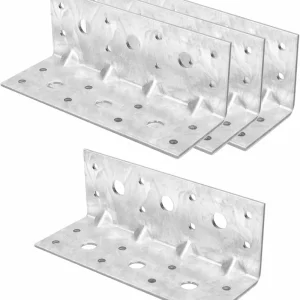 L Right Angle Bracket Galvanized Steel Reinforcing Rib Corner Braces for Wood