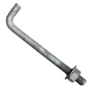 L Shaped Anchor Bolts and Screws M4 DIN 8.8 Grade Carbon Steel Blackened Finish for Construction