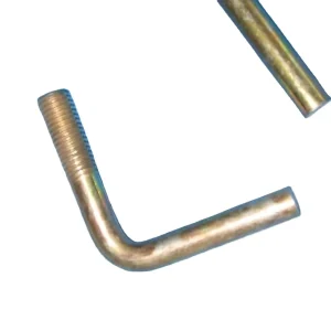 L Type Anchor Bolts with 2 Nuts Zinc Plated Made in China