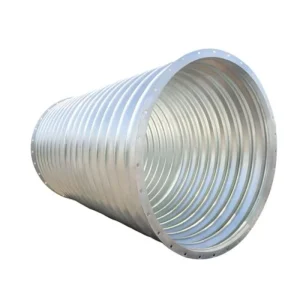 Large Diameter Corrugated Hot Dipped Galvanized Metal Pipe Road Drainage Culvert Q235 ISO 9001