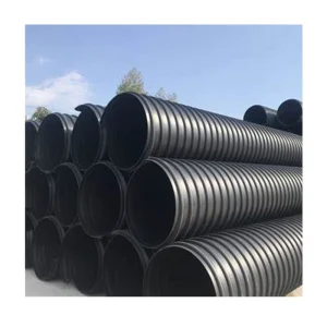 Large Diameter High Density Polyethylene Steel Belt Corrugated Pipes Durable for Underground Rainwater Drainage
