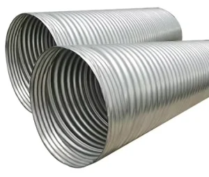 Large Diameter Metal Corrugated Culvert Pipe Buried Bridge Culvert Channel Mine Road Drainage Pipeline