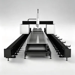 Large H-shaped Steel Metal Cutter Fiber Laser Cutting Machine for H Beam 6000W 12000W