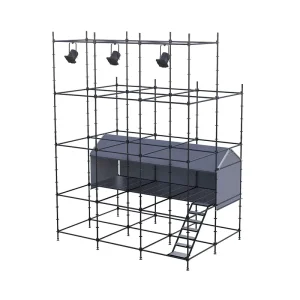 Large Outdoor Performance Audio System Black Stage Truss Steel Scaffolding Factory