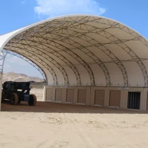 Large PVC Dome Style Roof Metal Frame Industrial Shipping Container Shelters Sheds for Equipment Storage Canopy Tents