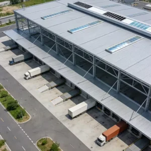 Large Size Custom Durable Steel Workshop Galvanized Raw Material Splicing Shortens Construction Period