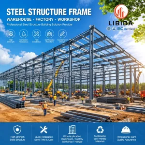 Large Span Column Free Steel Boat Shed Wind Snow Earthquake Resistant Prefabricated Metal Ship Hangar Waterproof