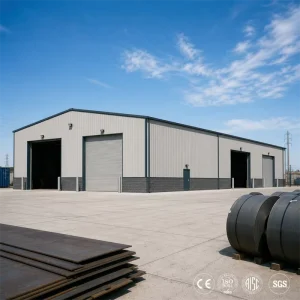 Large-Span H-Beam Steel Structure Factory Warehouse Building for Fulfillment Center Waterproof Factory Direct