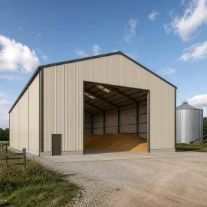 Large Span Heavy Duty Steel Structure Barn for Agricultural Equipment and Livestock Housing
