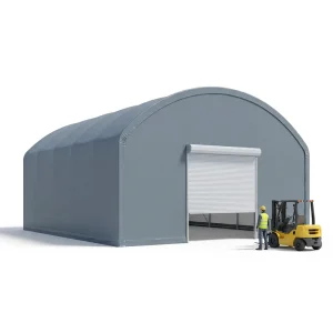 Large Span Industrial Tension Fabric Building for Mining Ore Storage Warehouse Steel Frame PVC Membrane