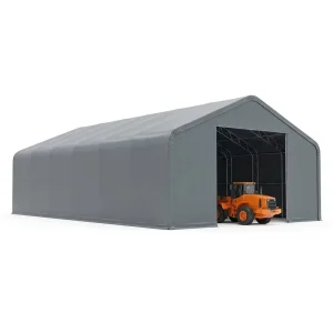 Large Span Industrial Tension Fabric Building for Warehouse Mining Ore Storage Steel Frame PVC Membrane