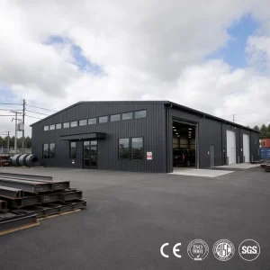 Large Span Lattice Column Steel Structure Warehouse for Factory Plant Superior Quality One Stop Service
