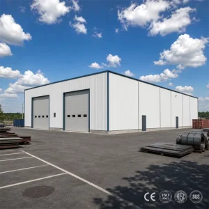 Large Span Portal Frame Steel Structure Factory Warehouse Building for Fulfillment Center Insulated Aisc Standard