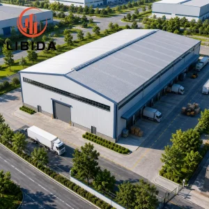 Large Span Prefabricated Steel Structure Warehouse Building Wind Resistant Snow Resistant Earthquake Resistant