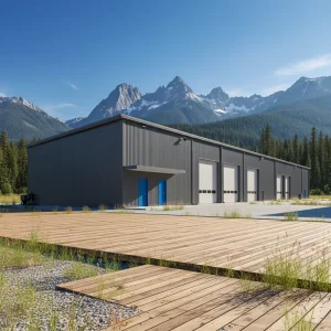 Large Span Prefabricated Steel Structure Warehouse Low Cost Metal Frame Industrial Storage Warehouse Modular