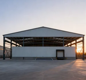 Large Span Prefabricated Steel Structure Warehouse Low Cost Metal Frame Modular Industrial Storage Warehouse Building