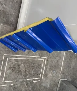 Large Span Steel Structure 960 Type Color Steel Insulated Roof Sandwich Core Tile For Factory Theatre Construction Projects