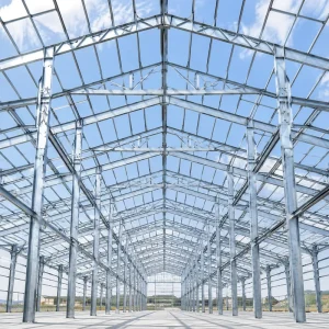Large Wide Span Modern Logistics Commercial Prefab Steel Metal Warehouse Workshop Factory Building Entrepot Prefabrique