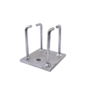 Laser cut Embedded Parts Welded Support Plates Curtain Wall Accessories Hot dip Galvanized Embedded Parts