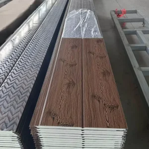 Lead Zinc Plated Plate Metal Color Steel Sheet PIR/PU Sandwich Panels Outdoor Decorative Wall Roof Carved Board
