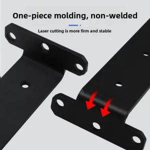 Left Steel Invisible Triangle Bracket Wall Hanging Thickened Laminate Bracket Wall Shelf Suspended Hanging Baking Paint Wire