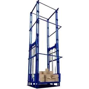 Lift Cargo Elevator Hydraulic Double Rail Electric Cargo Elevator Anti fall