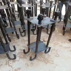 Light Anchor Bolt with Hex Nut and Washer Galvanized Foundation Bolt for Steel Structure Welding & Bending