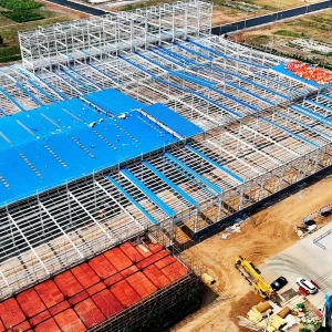 Light Duty Prefabricated H-Type Steel Structure Workshop Steel Frame Construction Freely Designed for Heavy Industry Factory