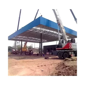 Light Gas Station Canopy Steel Structure with Welding
