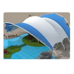 Light Gauge Steel Truss Tensile Membrane Structure Fabric Canopy for Landscape Shed Sun Shade