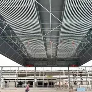 Light Spray Painted Galvanized Steel Carport Beam Rust & Corrosion Resistant Rain Shelter with Welding & Cutting Services