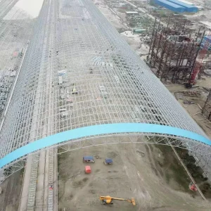 Light Steel Large Span Structural Truss Space Frame Roofing for Gymnasium Stadium Airport Factory Building and Workshop