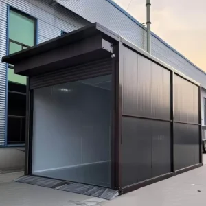Light Steel Prefabricated Modular Garage and Steel Structure Carport for Vehicle and Tool Storage