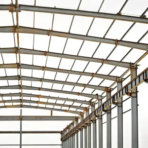 Light Steel Roof Truss Frame With Welding Services For Long-span Workshop Construction Building