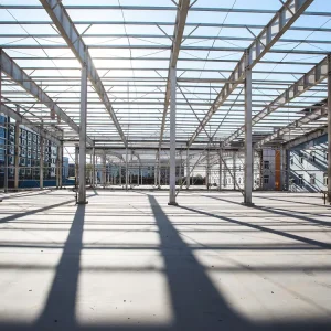 Light Steel Structure Workshop for Heavy Industry Equipment Assembly ASTM Standard Welding Cutting Bending Steel Warehouse