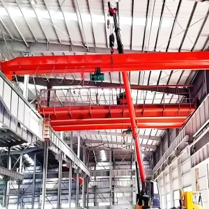 Light Weight Monorail 10 Ton LD Model Motor Driven Single Girder Beam Bridge Crane for Sale