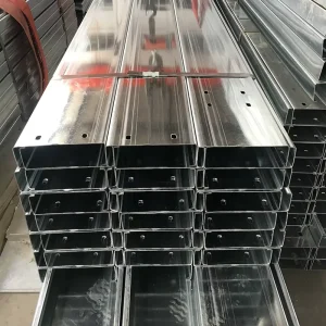 Light Weight Perforated Galvanized C Purlins Cold Formed Steel C Channel