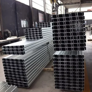 Light Weight Steel Beam Truss Purlin C Section Light Gauge Steel Stud Keel Low Cost Prefab Warehouse