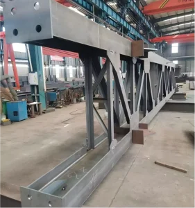 Lightweight Durable Lattice Steel Column for Warehouse Structures Water Resistant Anti-Corrosion