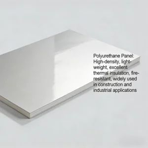 Lightweight PU Sandwich Panel with Self-Extinguishing Core for Wall and Roof Construction