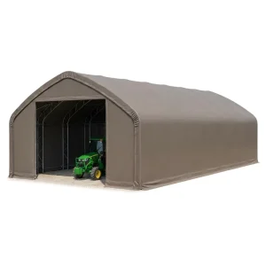 Livestock Shade Steel Industrial Warehouse Fabric Structure Wide Span UV Resistant Membrane