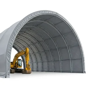 Load Rated Fabric Building 0.5kn/m2 Snow Structure Shelter Storage Warehouse Tent Certified Hall Pvc Vs b1 Galvanized Steel