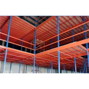 Loft Platform Shelving Workshop Factory Building Heavy Duty Two Story Steel Structure I Beam Weld Free Demountable Adjustable