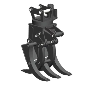 Log Grapple Alloy Steel Hydraulic Clamp for Farm Timber Handling 10-15 Ton Excavator with 1 Year Warranty
