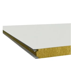 Logistics Interior Wall Roof Insulated Rock Wool Metal Sandwich Panels for Industrial Workshop Factory
