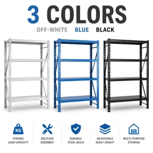 Logistics Stacking Rack Heavy Duty Anti-corrosion Powder Spraying Boltless Steel Workshop Storage System