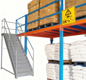 Long Service Life Cold Rolled Steel Mezzanine Floor Industrial Warehouse Custom Storage Platform Mezzanine Storage Rack
