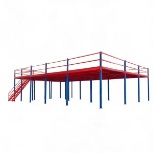 Long Service Life Corrosion Protected Electrostatic Powder Coated Cold Rolled Steel Heavy Load Mezzanine Floor Racking Steel