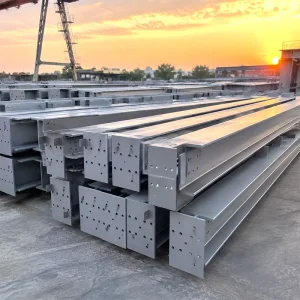 Long Span Clear Space Steel Structure Workshop Recyclable Metal Frame for Food Processing Production Base